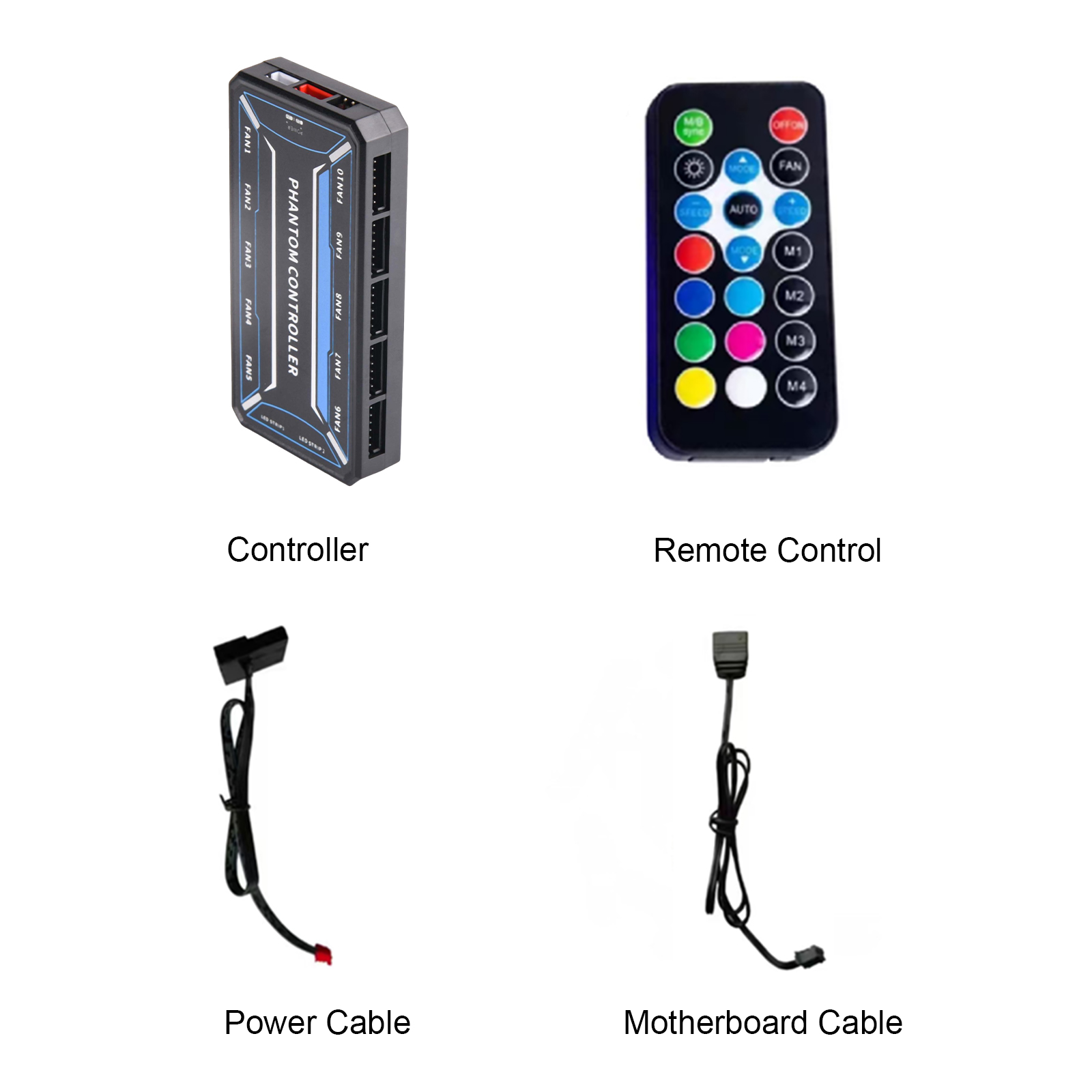 Fan Hub Rgb Controller - 6Pin 10-Port RGB PC Fan Kontrol