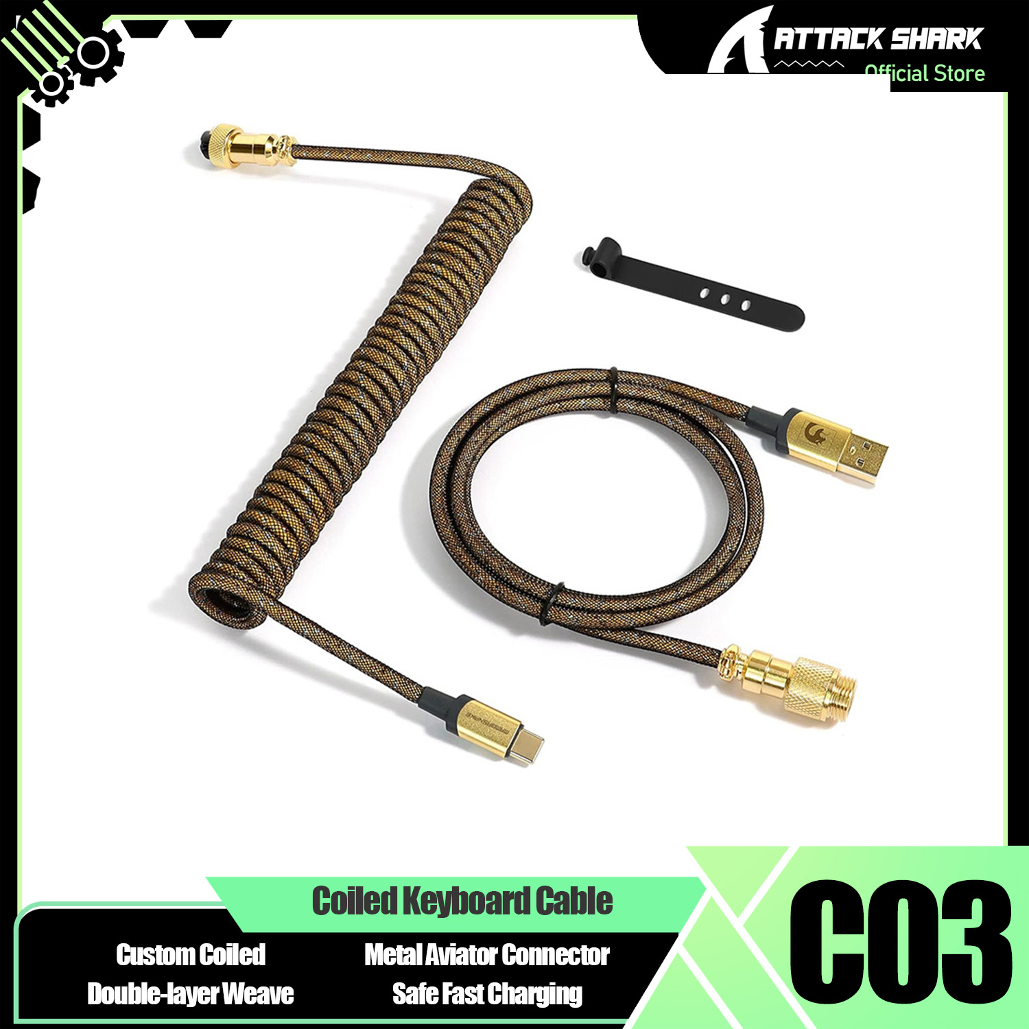 Sleeved Cable Kit - ATTACK SHARK * MAMBASNAKE C03 Oyun