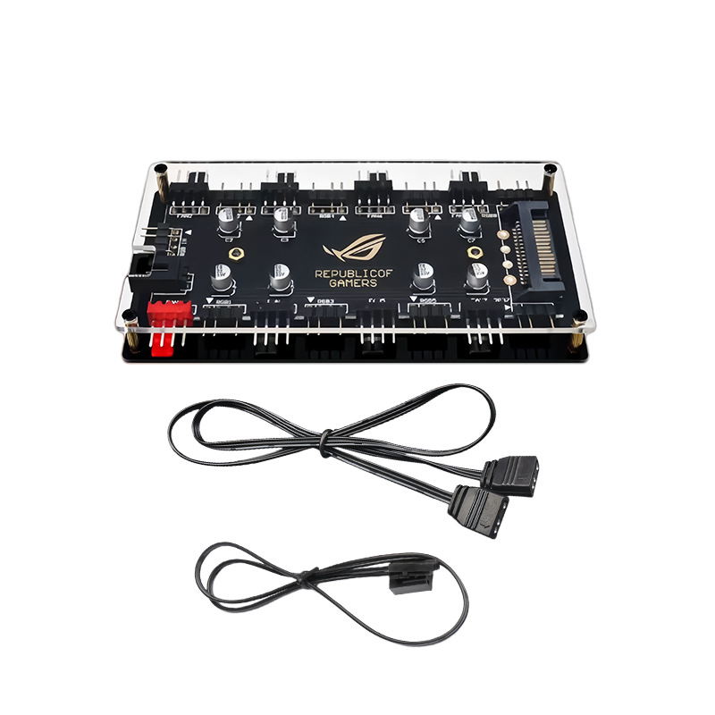 Fan Hub Rgb Controller - 8 Portlu ARGB PWM Fan Hub'ı,