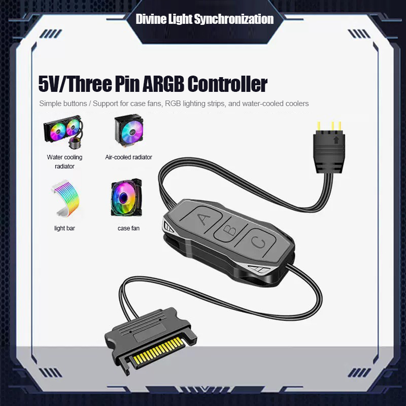 Fan Hub Rgb Controller - Shenguang Senkron 5V 3 Pin ARGB