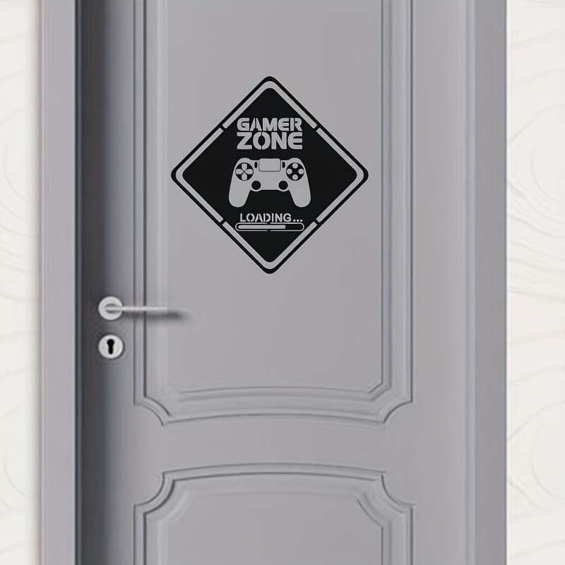 Gaming Accessories For Bedroom - 1 adet oyun bölge kapı çıkartması