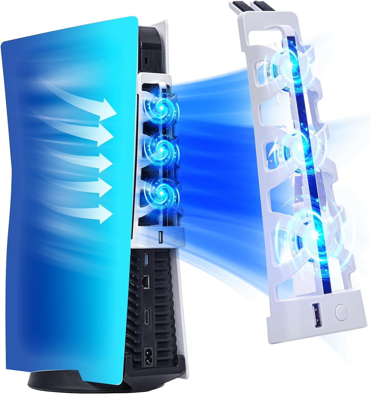 Gaming Zone Accessories - PS5 için LED Işıklı Sessiz Soğutma