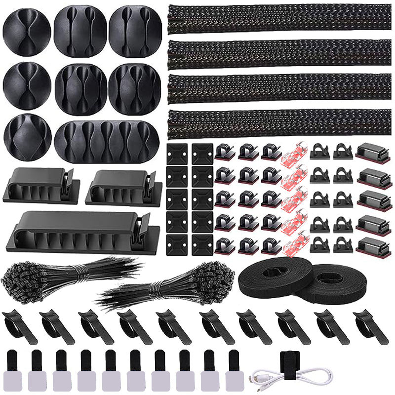Sleeved Cable Kit - 282/352/367 Adet kablo düzenleyici Yönetim kiti