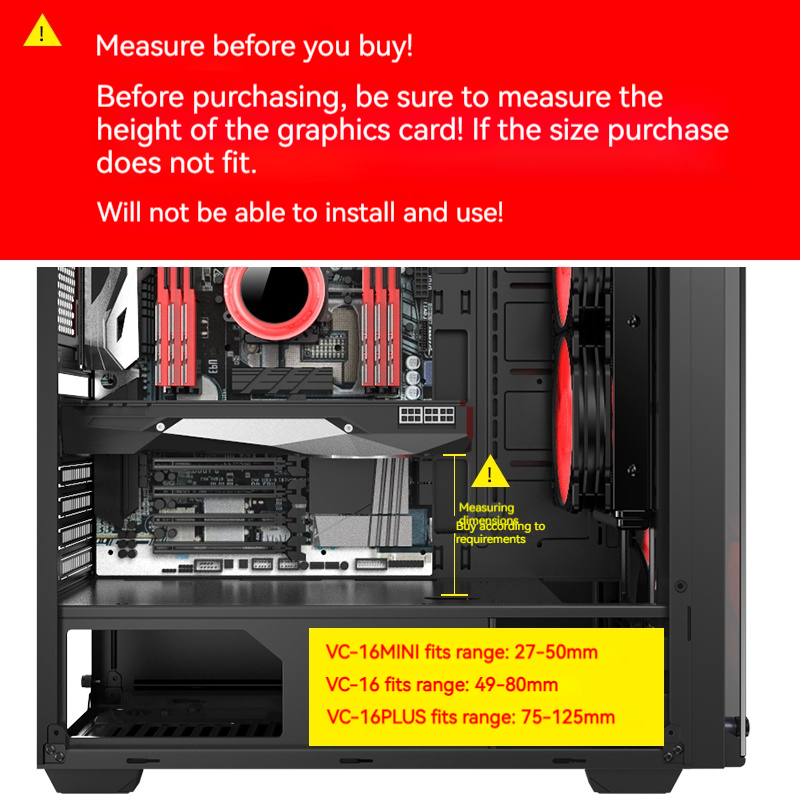 VC-16 Grafik Kartı GPU Tutucu  - Vertical Gpu Bracket incelemesi ve fiyatı