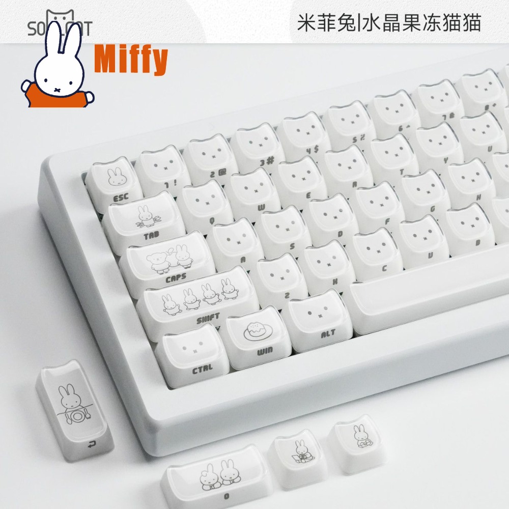 Kawaii Miffy Keycaps Sevimli T - Gaming Accessories Keyboards incelemesi ve fiyatı