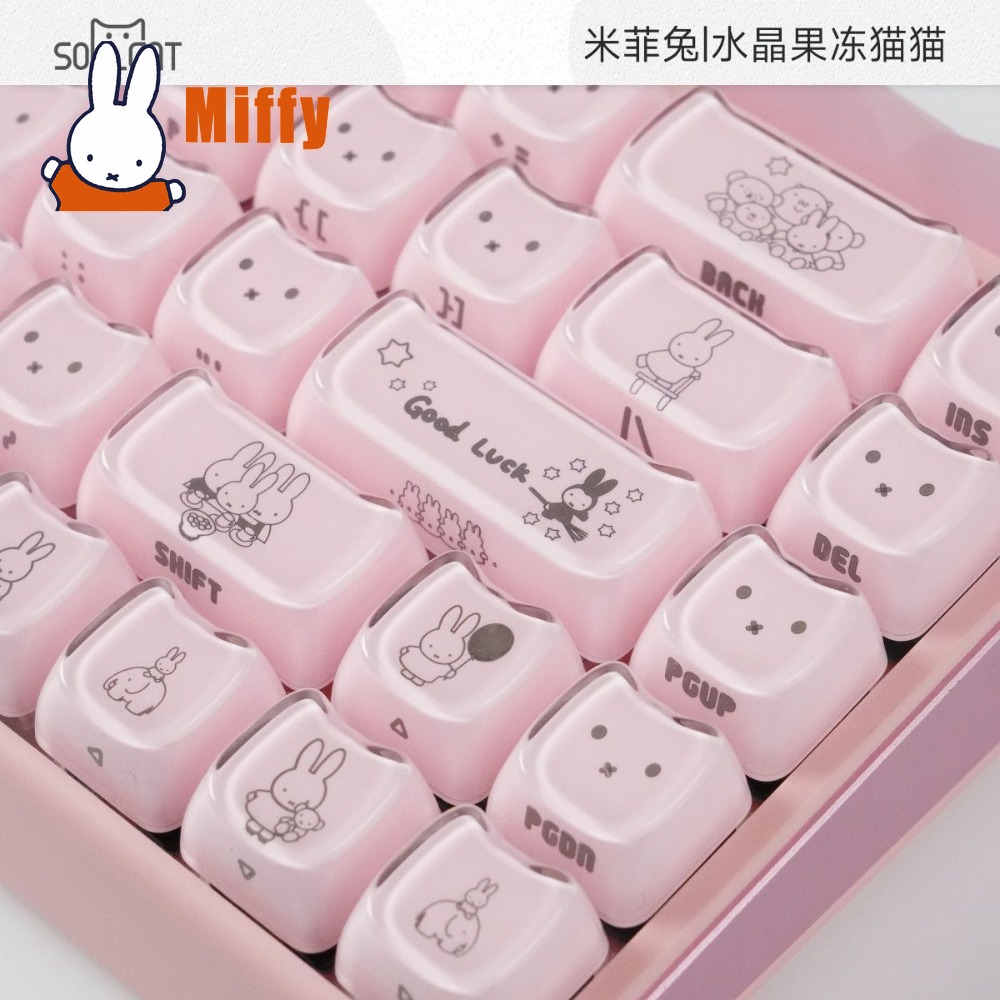Kawaii Miffy Keycaps Sevimli T - Gaming Accessories Keyboards incelemesi ve fiyatı