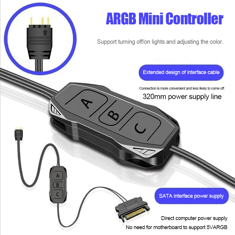 Shenguang Senkron 5V 3 Pin ARG - Fan Hub Rgb Controller incelemesi ve fiyatı