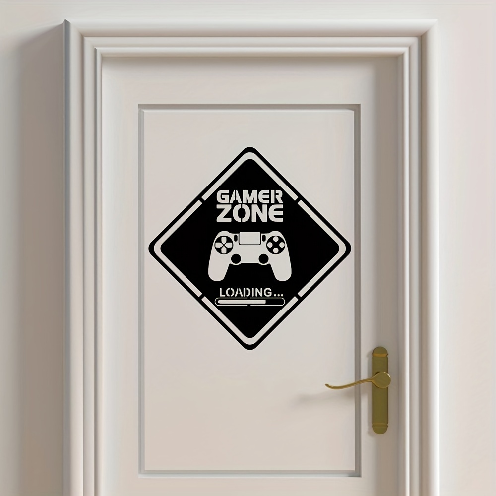 1 adet oyun bölge kapı çıkartm - Gaming Accessories For Bedroom incelemesi ve fiyatı