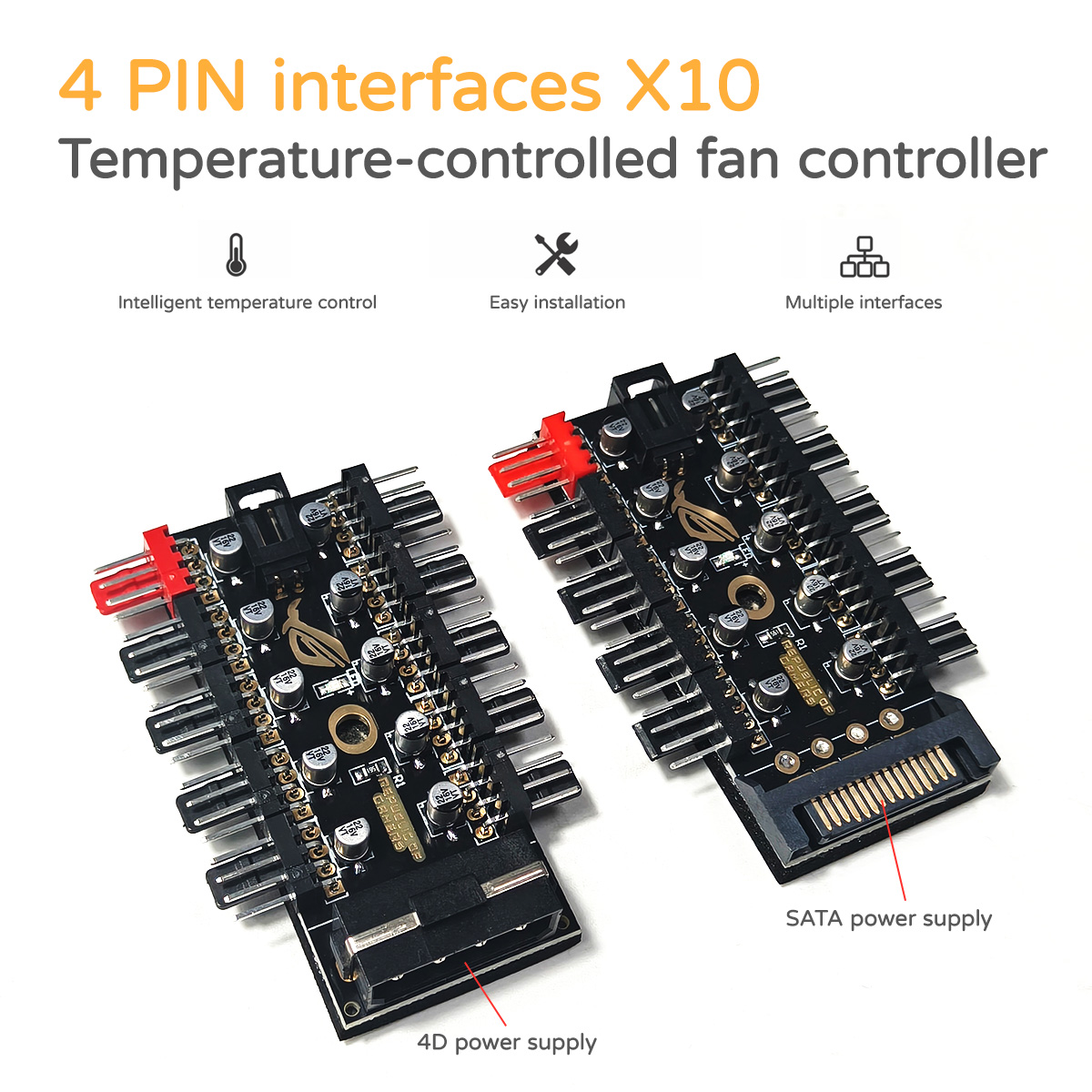 10 Portlu 12V 4Pin PWM Fan Kon - Fan Hub Rgb Controller incelemesi ve fiyatı