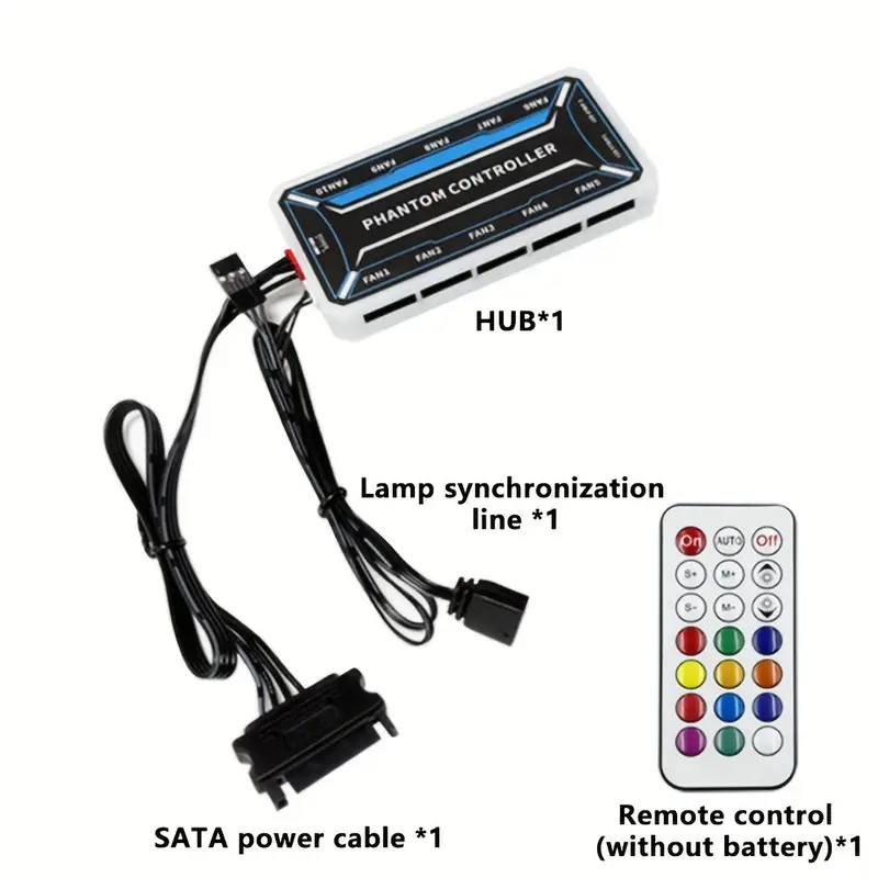 6 Pinli Fan Hub'ı, 10 adet 6 P - Fan Hub Rgb Controller incelemesi ve fiyatı